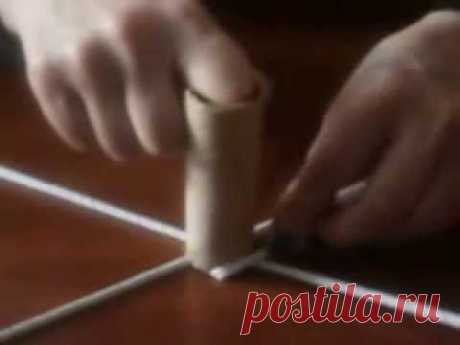 плетение из газетных трубочек, велосипед-кашпо  мастер класс ( плетём колесо) 1 часть