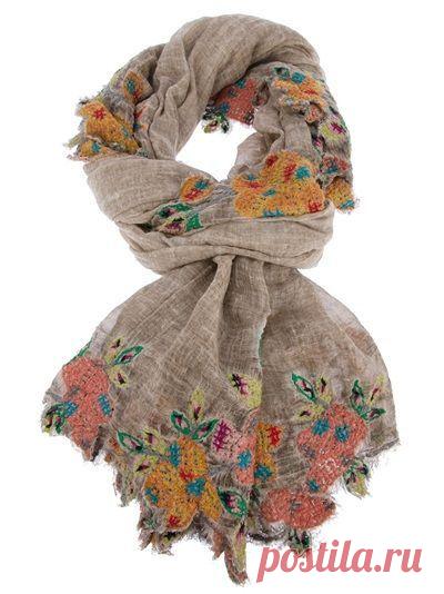 Вышивка по марле / Шарфы /