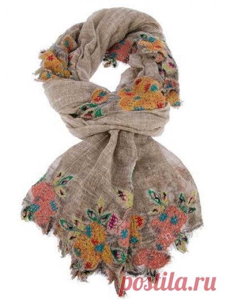 Вышивка по марле / Шарфы /