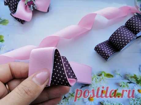 🥰Не Успеваю Их Делать🥰Любимая Модель🎀Бантики из репсовой ленты 2,5 см. DIY Ribbon Bows.
