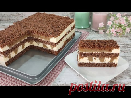 БЮДЖЕТНЫЙ нереально вкусный Яблочно-Ореховый Торт! Без сливок и желатина! Тает во рту!