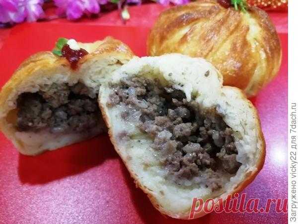 Самса с сочной начинкой из говядины и картофеля