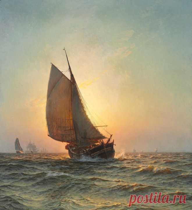 Художник Кристиан Мёльстед (Christian Molsted, 1862-1930)
