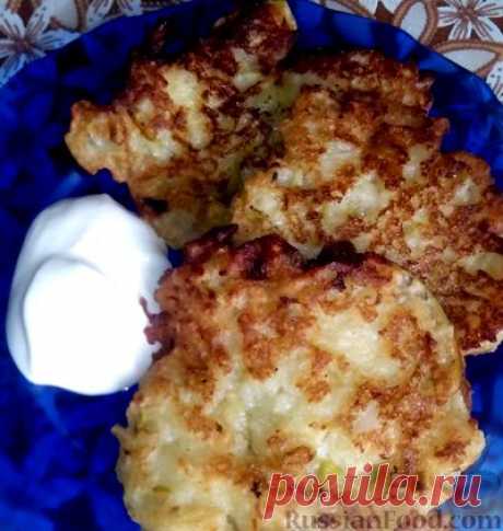 Рецепт: Яблочные драники на RussianFood.com