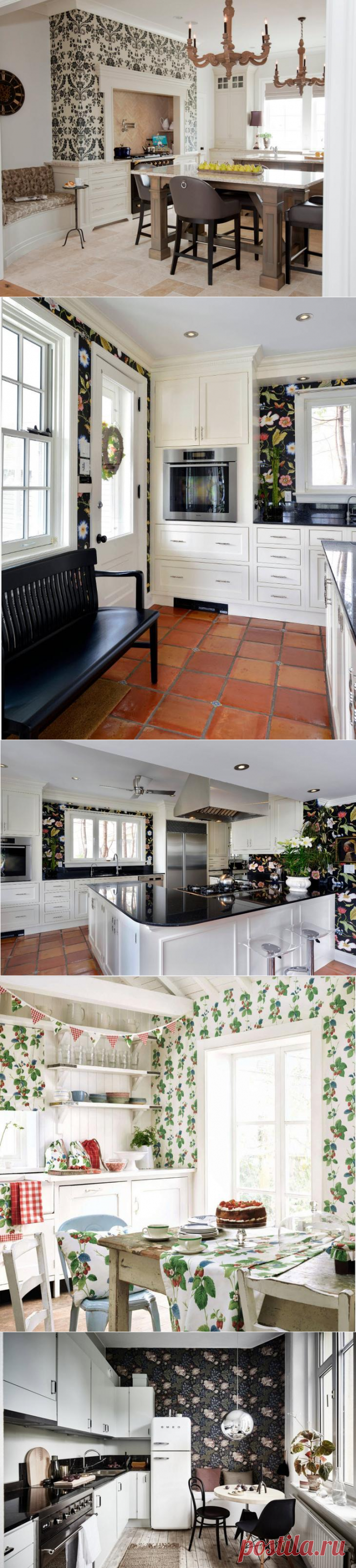 Обои для кухни – дизайн 2017 года