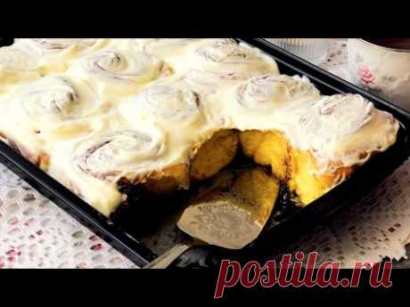 ЭТО ЛУЧШИЕ БУЛОЧКИ, КОТОРЫЕ Я ГОТОВИЛА! ТЫКВЕННЫЕ СИННАБОНЫ НА ЗАКВАСКЕ!//PUMPKIN CINNABONS