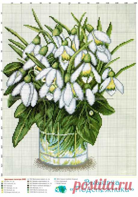 Вышивка крестом &quot;Подснежники&quot;