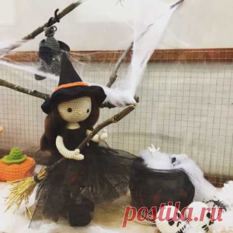 Ведьма для Хэллоуина в amigurumi | DIY - PatronesMil