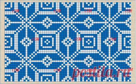 21 жаккардовая схема в стиле норвежских узоров | ЖАККАРДос | Яндекс Дзен