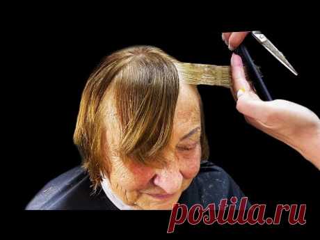 СТРИЖКА которая ВОРУЕТ ВАШ ВОЗРАСТ ✂ СТИЛЬНАЯ короткая ОБЪЕМНАЯ СТРИЖКА для женщин за 60+