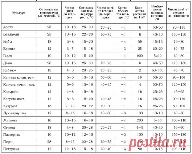 Сколько дней прорастают семена? Таблицы | Дача