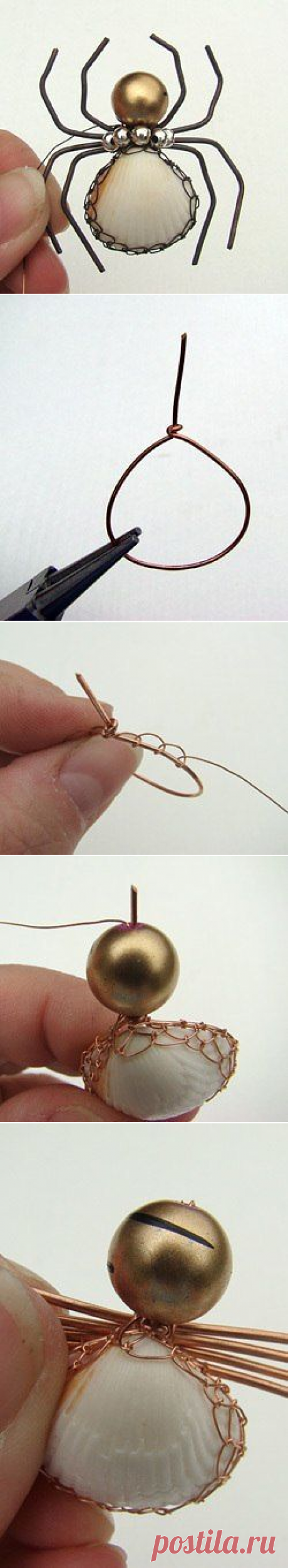 Чудесный паучок из проволоки — Сделай сам, идеи для творчества - DIY Ideas