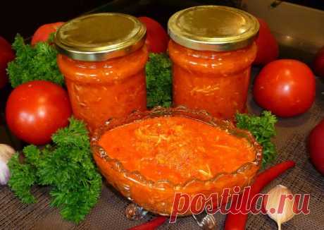 Аджика на зиму с яблоками и морковью