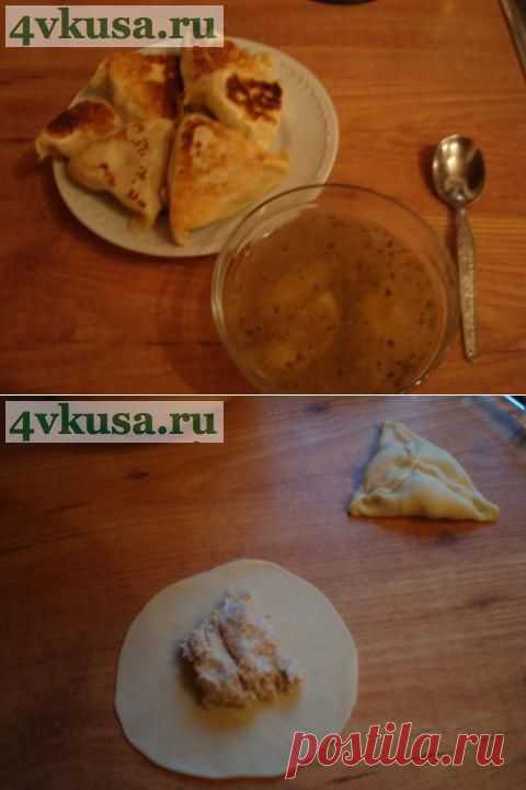 Куриный бульон с креплах | 4vkusa.ru