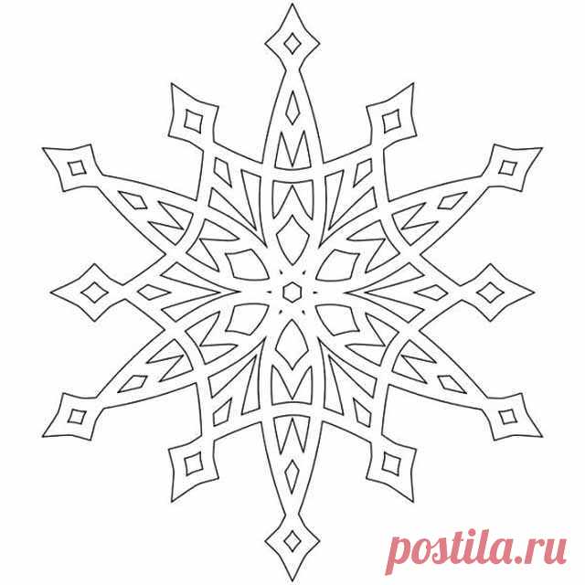 Трафареты на окна для вырезания из бумаги к новому году 2020