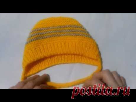 МК Шапочка для малыша Вязание спицами