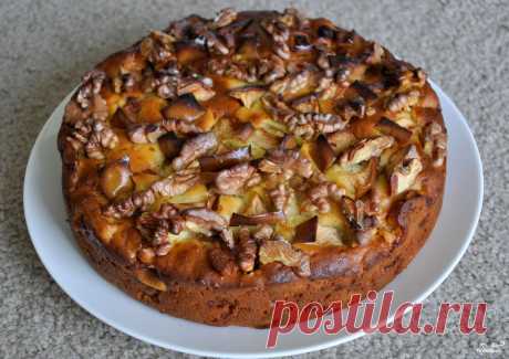 Сметанный пирог с яблоками - кулинарный рецепт на Повар.ру