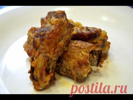 Свиные ребрышки запеченые в духовке