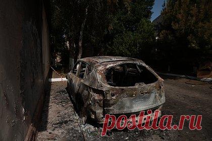 В России два автомобиля полностью сгорели из-за сброса взрывчатки с дрона ВСУ