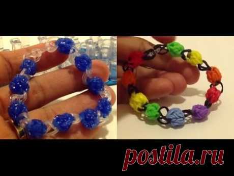 Браслет Bubble gum, Радужки Rainbow Loom - YouTube