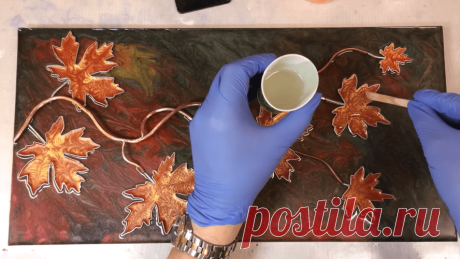 Потрясающая картина в необычной технике — эффектный интерьерный штрих