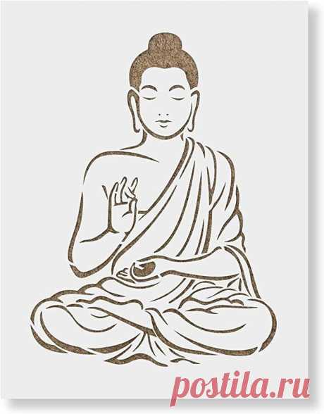 Amazon.com: Pintura, tamaño A4 DIY Craft India Buddha Stencils para pintar sobre madera, arte de pared, álbum de recortes, estampado, decoración de álbum, tarjeta de papel en relieve : Arte y Manualidades