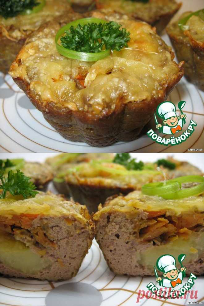 Печеночные кексы с начинкой - кулинарный рецепт