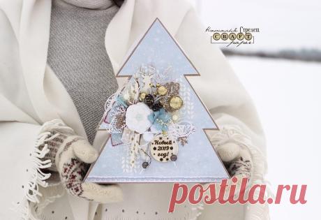 Новогодние коробочки в виде елочек — DIYIdeas