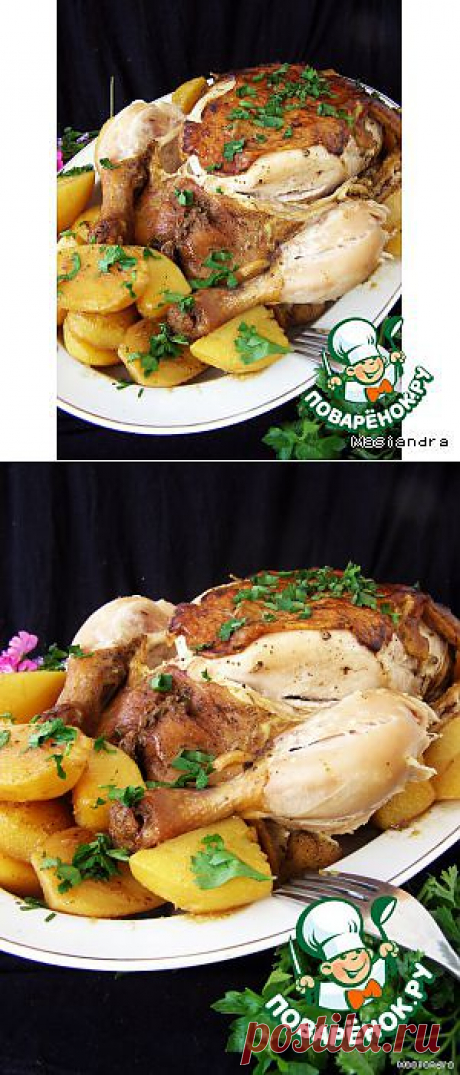 Ароматная курочка с картошкой в мультиварке - кулинарный рецепт