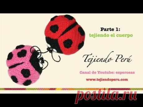 Mariquitas tejidas a crochet (amigurumi ladybugs) Parte 1: tejiendo el cuerpo