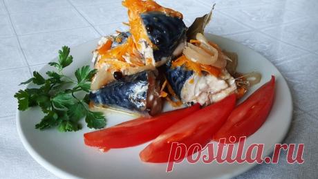 Скумбрия с овощами в банке в духовке Скумбрия с овощами в банке в духовке —  надежный способ приготовления рыбы с собственном соку. Минимум затрат вашего времени, а рыбка получается очень вкусной как в горячем, так и в холодном виде.Ингредиенты:скумбрия – 650 г.;морковь – 1 шт.;лук репчатый – 1 шт.;масло растительное –...