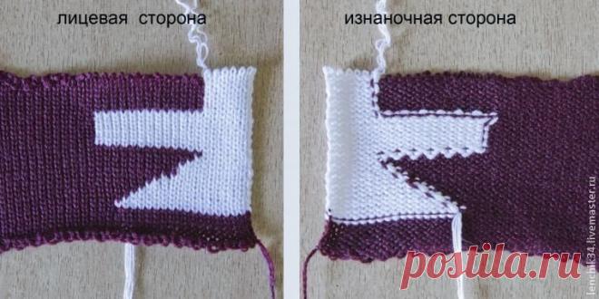 Как устранить длиные протяжки при вязании Интарсии на машинке - Ярмарка Мастеров - ручная работа, handmade