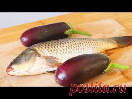 Не ешьте тушеную рыбу напрямую, добавьте 2 баклажана, это вкусно!