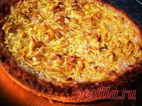 Торт с кудряшками.