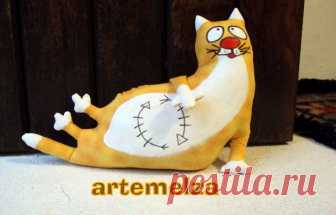 Классный кот — ограничитель для двери — Делаем руками