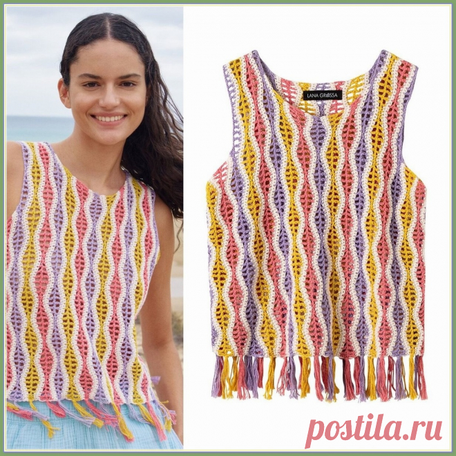 Топ крючком и вариации узора 