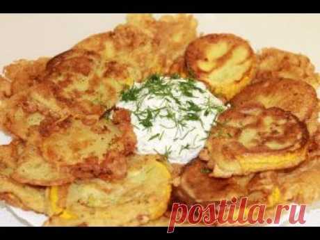 Кабачки в кляре с чесноком, вкуснятина!