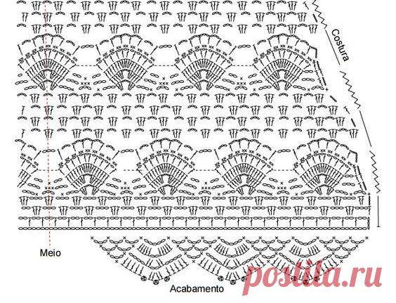 Элегантная юбка крючком. Длинная ажурная юбка крючком схема | Вязание для всей семьи