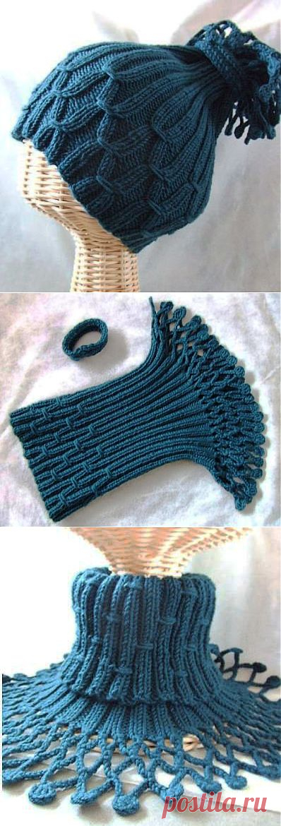 Шапочка-манишка.