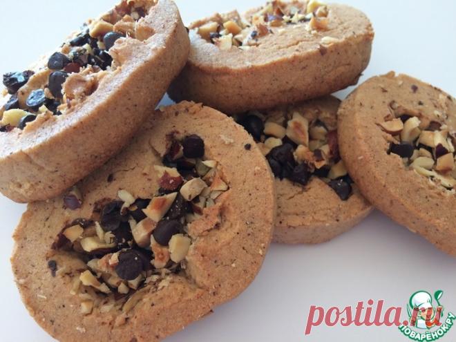 Шоколадно-ореховое печенье с корицей Кулинарный рецепт