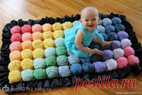 Коврик для ребенка из шариков! » Женский Мир