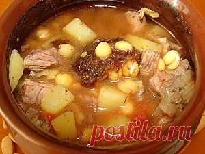 Гороховый суп с мясом в горшочке. Рецепт c фото, мы подскажем, как приготовить!