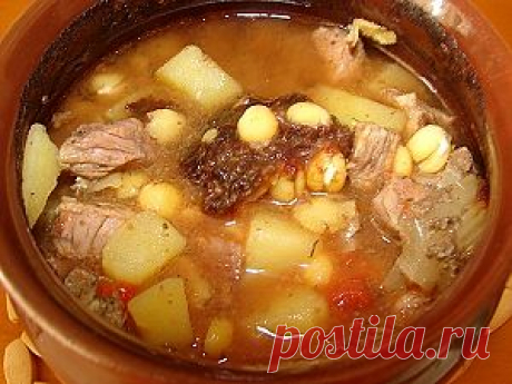 Гороховый суп с мясом в горшочке. Рецепт c фото, мы подскажем, как приготовить!