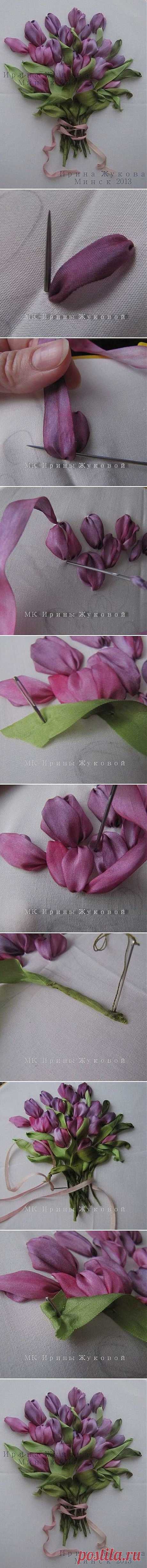 DIY Embroidery Ribbon Flower | Embroidery