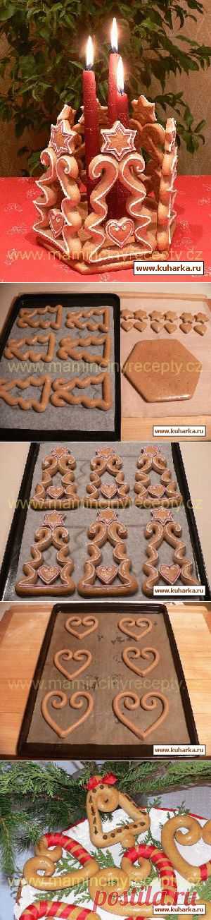 МК Пряничный подсвечник.