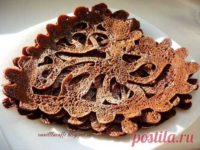 СО ВКУСОМ ВАНИЛИ / WITH TASTE OF VANILLA: ШОКОЛАДНЫЕ БЛИНЧИКИ / CHOCOLATE PANCAKES