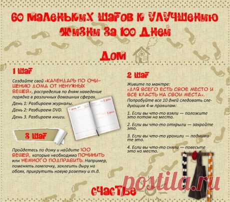 60 шагов, которые полностью изменят твою жизнь за 3 месяца!