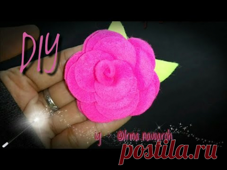 DIY ll Tutorial BROSS Mawar 🌹💮 1 warna ll bros mawar kain flanel