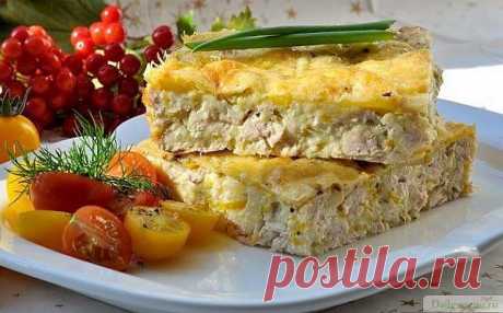 Запеканка курино-грибная 69 ккал/100 г - Рецепты Елены Кочубей - Daily-menu.ru