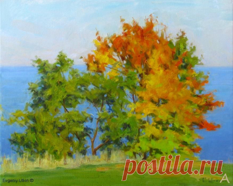EVGENIY UTKIN
&quot;Осень на Волге&quot;
Живопись,Холст/Масло,40x50см